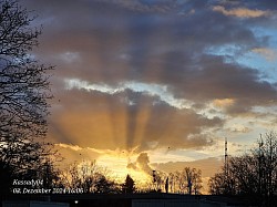 Sonnenuntergang in Merheim